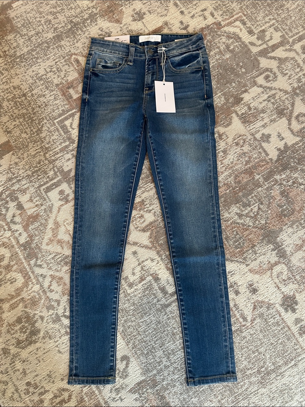 Vervet  Dark Blue Skinny Jeans with Stretch